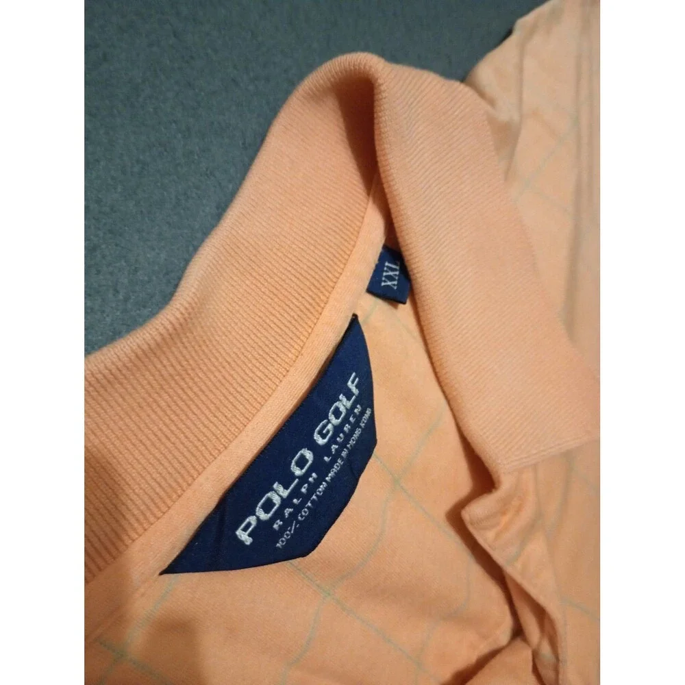Lot Of 2 Polo Golf Shirt Ralph Lauren XXL Blue/Orange Read